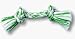 Booda Fresh N' Floss 2 Knot Cotton Rope Large Tug for Dogs (large, 2-knot rope bone - 15'' long x 3.5'')
