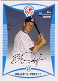 2008 Bowman Prospects BP72 Braedyn Pruitt New York Yankees (XRC - Extended Rookie Card) (Baseball )