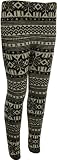 New Ladies Snowflake Stretch Knitted Full Length Leggings Womens Ankle 8 - 14