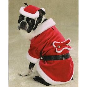 Dog Costume - Santa Paws (Pet Santa Claus Halloween or Christmas Costume) - X-Small (XS)