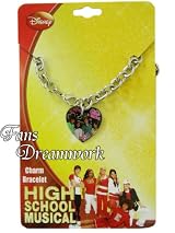 Disney High School Musical Heart Charm Bracelet - High School Musical Heart Dangle Bracelet
