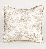 Glenna Jean Ashley Pillow - Toile with Cord