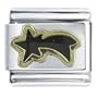 Black Shooting Star Italian Charms