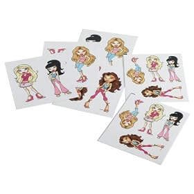 Bratz Repositionable Stickers - Vegas