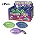 Light Up Football 3 Pack Bundle - Space Pod Flashing Football