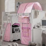 Spring Garden Loft Tent - Pink With Purple Trim
