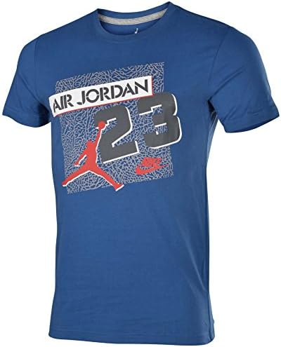 Jordan Men's Nike AJV 23 Archive Jumpman T-Shirt-Steel Blue-Small