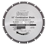 Freud LU84M016 16-Inch 80 Tooth ATBF Combination Saw Blade with 1-Inch Arbor