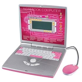 Childrens Educational Toy Laptop Notebook Computer PINK