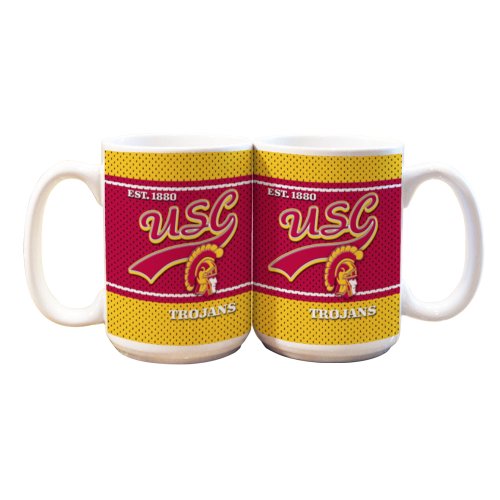 NCAA USC Trojans 2 Pack 15oz White Vault Mug