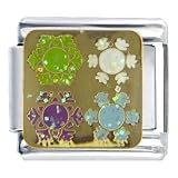 Snowman Christmas Four Flakes Of Snow Italian Charms Bracelet Link 51X7SQH65YL. SL160 Snowman Christmas Four Flakes Of Snow Italian Charms Bracelet Link
