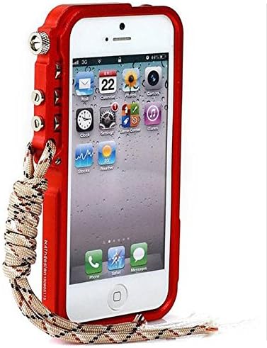 New Iron Man Metal Case Cover Skin for Iphone5/5S Have Eight Colors to Choose (Red)