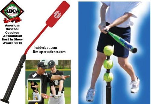 Insider Bat with 2 Pack of Tee Stackers Hitting Tee Attachment (06 Ages Under 12)