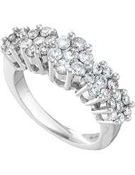 1.50 CTW DIAMOND FLOWER RING