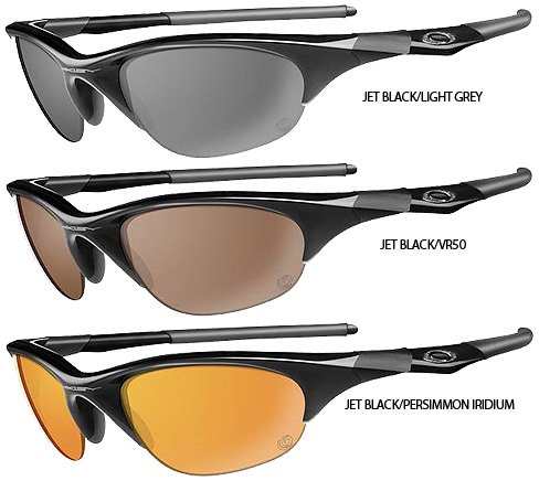 Oakley Half Jacket XLJ Sunglasses Jet Black/Persimmon