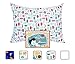 Little Sleepy Head Youth Pillow Case - 100% Made Cotton & Hypoallergenic Pillow Case - Snug Fit Envelope Pillowcase Enclosure - Youth Pillow 16x22 Size - (Tiaras) Design Travel Pillow Cover