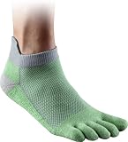 Injinji Performance Mid-weight No Show Sock, Green Tea