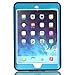 MagicSky Rugged Hybrid Dual Layer Armor Defender Full Body Protective Case Cover with Kickstand for iPad mini, iPad mini 2, iPad mini 3 - Teal/Black