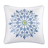 Echo Sardinia Square Pillow - White - 18x18"