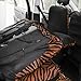 OxGord Zebra Car Seat Cover, Carpet Floor Mat, Steering Wheel Cover and Shoulder Pad Set - Universal Fit, Truck, SUV, or Van - Lion Orange