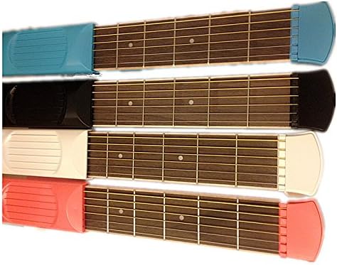 ABCMusicians 6 Fret Portable Pocket Guitar Practice Tool (Blue)