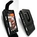 EMARTBUY VALUE PACK FOR SONY ERICSSON SATIO FLIP CASE COVER WITH BUILT IN PHONE HOLDER BLACK + COMPATIBLE CAR CHARGER + LCD SCREEN PROTECTOR