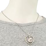 Arizona Diamondbacks 3D Baseball Heart Pendant Necklace