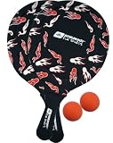 Schildkröt Fun Sports Neoprene Beachball Set, schwarz-rot 970054