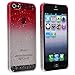 eForCity Clear Red Waterdrop Raindrop Hard Case Compatible with Apple? iPhone? 5
