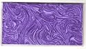 Checkbook Cover Made with Funky Retro Purple Swirly Fabric
