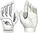 Easton Fastpitch Turboslot Batting Gloves - White/White