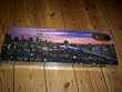 New York Nighttime Skyline, Including Twin Towers - Over 500 Pieces, 12x36 Inch Panoramic Puzzle