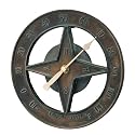 Hen Feathers 72475DWTB 7-1/2-Inch Diameter by 1-3/4-Inch Deep Bontique Boutique Classic Sundial Thermometer