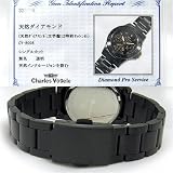 Charles Vogele (シャルルホーゲル) 腕時計 ブラックハート ダイヤモンド入りブラック CV-8008-3BK レディース