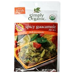 Simply Organic Spicy Guacamole Dip, Certified Organic