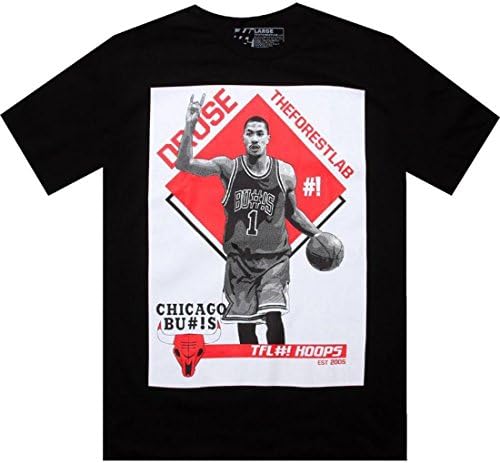 The Forest Lab Men's D Rose Tee Small Black