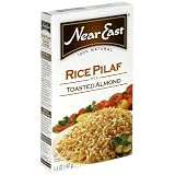 Near East Toasted Almond Rice Pilaf Mix, 6.6-Ounce Boxes (Pack of 12)