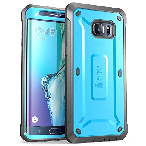 Samsung Galaxy S6 Edge Plus Case, SUPCASE [Heavy Duty] Belt Clip Holster Case for Galaxy S6 Edge Plus + [Unicorn Beetle PRO Series] Rugged Hybrid Cover WITHOUT Built-in Screen Protector(Blue/Black)