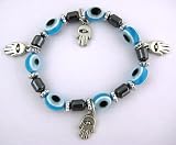 Evil Eye and 4 Hamsa Protection Hands Bracelet