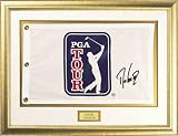 Davis Love III Framed Autographed Pin Flag