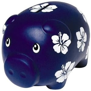 Surfer Pig Posh Piggy Bank by Bud
