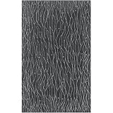 Moderne Charcoal / Silver Contemporary Rug Size: 2'6 x 8' Runner