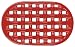 Innova Color Cast Porcelain Enameled Cast Iron Basket Weave Trivet, Red