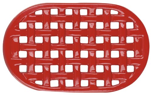 Red Oblong Weave Design C.I. Trivet - 26204
