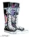 ED HARDY BY AUDIGIER BOOTS STIEFEL SCHUHE -2 SWORDS SKULL-