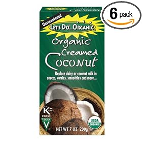 Let's Do Organic Creamed Coconut, 7-Ounce Boxes (Pack of 6)