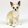 Chihuahua, Tan/White Original Dog Figurine (4in-5in)