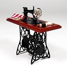 Miniature Vintage Dollhouse 1:12 Furniture Sewing Machine Scissors