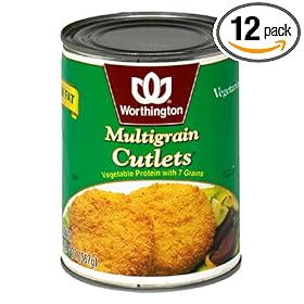 Worthington Multigrain Cutlets, 20-Ounce Cans (Pack of 12)