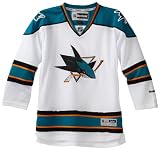 NHL Youth San Jose Sharks White Premier Jersey - R58Hybrr (White, Large/X-Large)